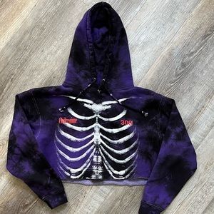 Civil Regime cropped hoodie, one of a kind